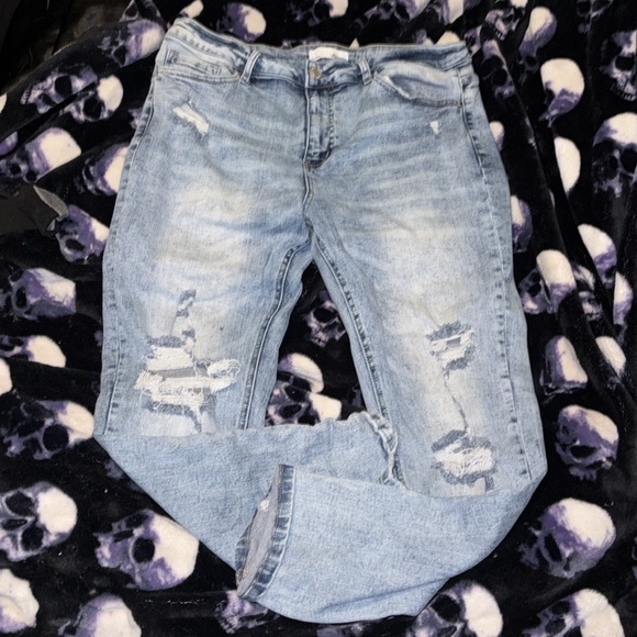 Women’s VERVET Ankle Skinny High Rise Ripped Jean size 14 - Picture 4 of 5